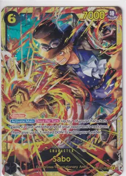 One Piece TCG Sabo OP13-120 SEC Alt Art Secret Rare Path of the King English NM - Image 1