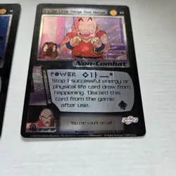 2000 Score Dragonball Z Saiyan Saga Krillin Holo Card LOT DBZ #17 #31 #33 NM LP - Image 4