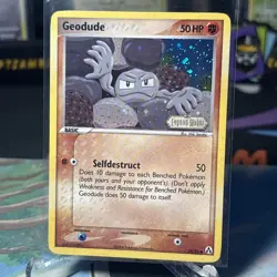 Pokemon Card - Geodude Legend Maker 53/92 Common Reverse Holo Stamped - Image 1