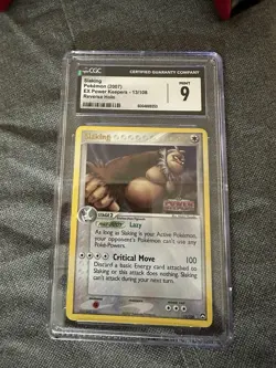 CGC 9 MINT Slaking 13/108 EX Power Keepers REVERSE HOLO Pokemon Card 018 - Image 1