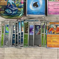 Lot Of 100+ Pokemon Cards 15 Shiny/holo/reverse Holo Suicune Hariyama w/ Case - Image 4