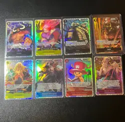 One Piece 8 Card lot All FOILS- OP08 - SR- ALT ART - Image 2