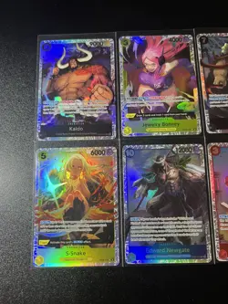 One Piece 8 Card lot All FOILS- OP08 - SR- ALT ART - Image 3