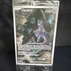 Pokemon Mewtwo Promo Card SVP 052 Holo 130 HP Reflective Barrier & Psyshlash - Image 1