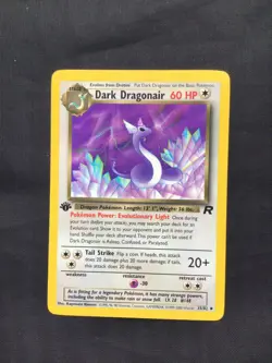 Pokemon Cards: Team Rocket 1st Edition Uncommon: Dark Dragonair 33/82 - Image 1