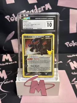 Umbreon Celebrations 17/17 Classic Collection Pokemon Card Gold Star 2021 CGC 10 - Image 1