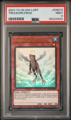 Yugioh Card Treeborn Frog Lost Art Promo LART - EN073 PSA 9 - Image 1