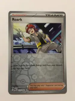 Pokemon Card Paradox Rift Reverse Holographic Roark 173/182 NM - Image 1