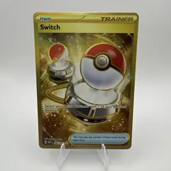 Pokemon TCG Card - Switch 206/165 151 Hyper Rare Gold English - Image 1