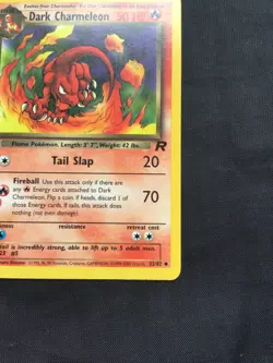 Pokemon Cards: Team Rocket 1st Edition Uncommon: Dark Charmeleon 32/82 - Image 4