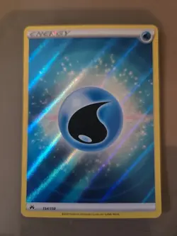 Water Energy Texture Full Art Holo Crown Zenith 154/159 Pokem Card NM - Image 2