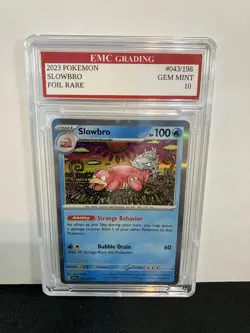 SLOWBRO HOLO FOIL 2025 Pokemon RARE #43/198 Card GRADED 10 MINT - Image 1
