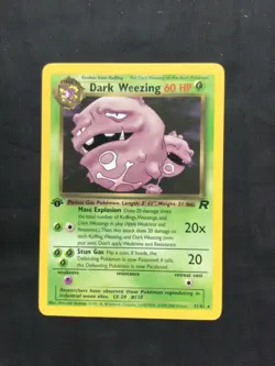 Pokemon Cards: Team Rocket 1st Edition Rare: Dark Weezing 31/82 - Image 1