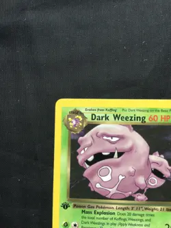 Pokemon Cards: Team Rocket 1st Edition Rare: Dark Weezing 31/82 - Image 2