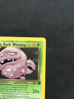 Pokemon Cards: Team Rocket 1st Edition Rare: Dark Weezing 31/82 - Image 3