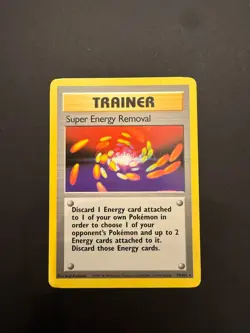 Pokemon TCG Trainer Card Super Energy Removal Base 79/102 Regular LP! - Image 1