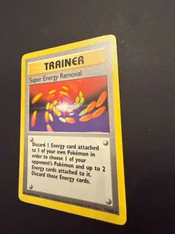 Pokemon TCG Trainer Card Super Energy Removal Base 79/102 Regular LP! - Image 3