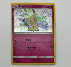 Mimikyu SM163 Holo Pokemon Sun & Moon Team Up Black Star Blister Promo Card - NM - Image 1