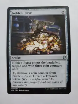 MTG Magic The Gathering Card Noble's Purse Artifact Commander Legends 2022 - Image 1