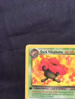 Pokemon Cards: Team Rocket 1st Edition Rare: Dark Vileplume 30/82 - Image 2