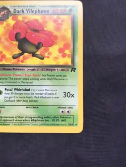 Pokemon Cards: Team Rocket 1st Edition Rare: Dark Vileplume 30/82 - Image 4