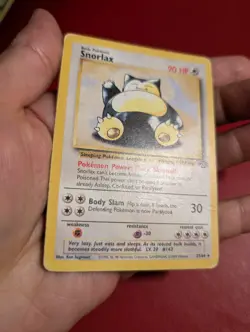 Snorlax 27/64 Rare Jungle Set Non-Holo Pokemon Card Unlimited Played Condition - Image 3