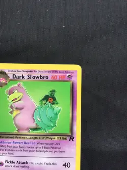 Pokemon Cards: Team Rocket 1st Edition Rare: Dark Slowbro 29/82 - Image 3