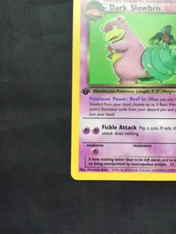 Pokemon Cards: Team Rocket 1st Edition Rare: Dark Slowbro 29/82 - Image 5