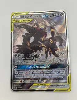 Umbreon and Darkrai GX Tag Team SM241 Black Star Promo Pokemon Card *READ* - Image 1