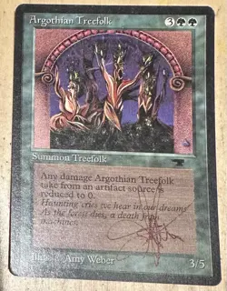 MTG ARTIST PROOF MTG Argothian Treefolk AP Sketch Art Amy WEBER - Image 2