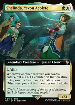 Shelinda, Yevon Acolyte - Extended Art Light Play, English Magic the Gathering M - Image 1