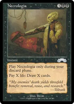NECROLOGIA mtg EX/NM Exodus 1 Unc UNPLAYED - Image 1