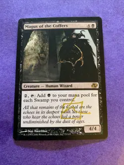 MTG Magic Magus Of The Coffers Signed AP W/Sketch X1 Planar Chaos Don Hazeltine - Image 1
