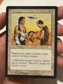 MTG Magic the Gathering English Debt of Loyalty 1997 Weatherlight LP - Image 1