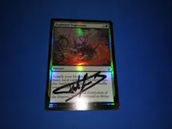 MTG Magic Explosive Vegetation FOIL Signed Artist Proof w/ Sketch Gesincourt - Image 1