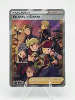 Friends in Sinnoh (Full Art) 149/159 Crown Zenith Holo Pokemon TCG NM - Image 1