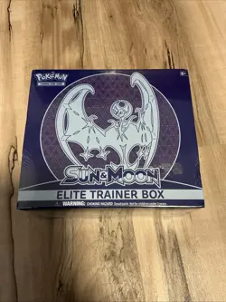 Pokemon Sun and Moon Base Set ETB Lunala Elite Trainer Box -2017- See Photos 728192530920 - Image 1