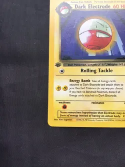 Pokemon Cards: Team Rocket 1st Edition Uncommon: Dark Electrode 34/82 - Image 5