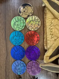 Pokemon Prismatic Evolutions Eevee POUCH and deck box + coins, dividers & pins - Image 5