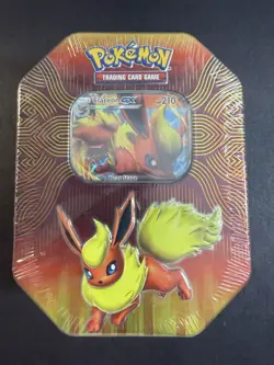 Pokemon TCG Flareon GX Elemental Power Tin NEW/SEALED - Image 1