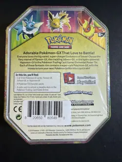 Pokemon TCG Flareon GX Elemental Power Tin NEW/SEALED - Image 2