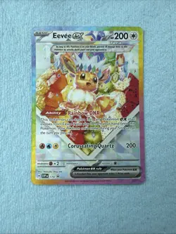 2025 POKEMON SVP EN-SV BLACK STAR PROMO #174 EEVEE ex PRISMATIC EVOLUTIONS CARDa - Image 1
