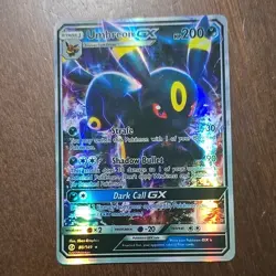 Pokemon Umbreon GX Ultra Rare Holo SM Base Set 80/149 200 HP - Image 1