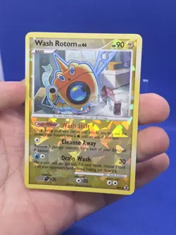 Pokemon Rising Rivals Wash Rotom RT5 Ultra Rare Reverse Holo LP -1 - Image 3