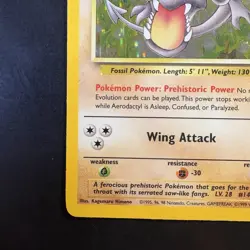 Pokemon Vintage Holo Aerodactyl 1/62 Fossil WotC 1999 - Image 5