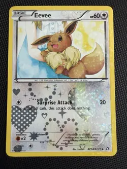 Pokemon Eevee Rc14/Rc25 Legendary Treasures: Radiant Collection Holo - Image 1