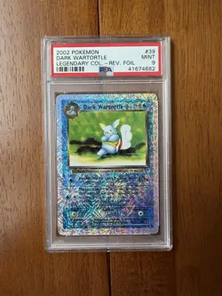2002 Pokemon Legendary Collection Dark Wartortle 39/110 Reverse Holo PSA 9 - Image 1