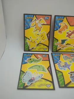 Pokemon Topps Movie Sticker Lot Set Charizard Pikachu Blastoise Venusaur Raichu - Image 2