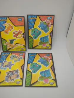 Pokemon Topps Movie Sticker Lot Set Charizard Pikachu Blastoise Venusaur Raichu - Image 4
