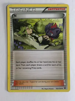 Pokemon TCG Fates Collide N 105/124 Light Played - Image 1